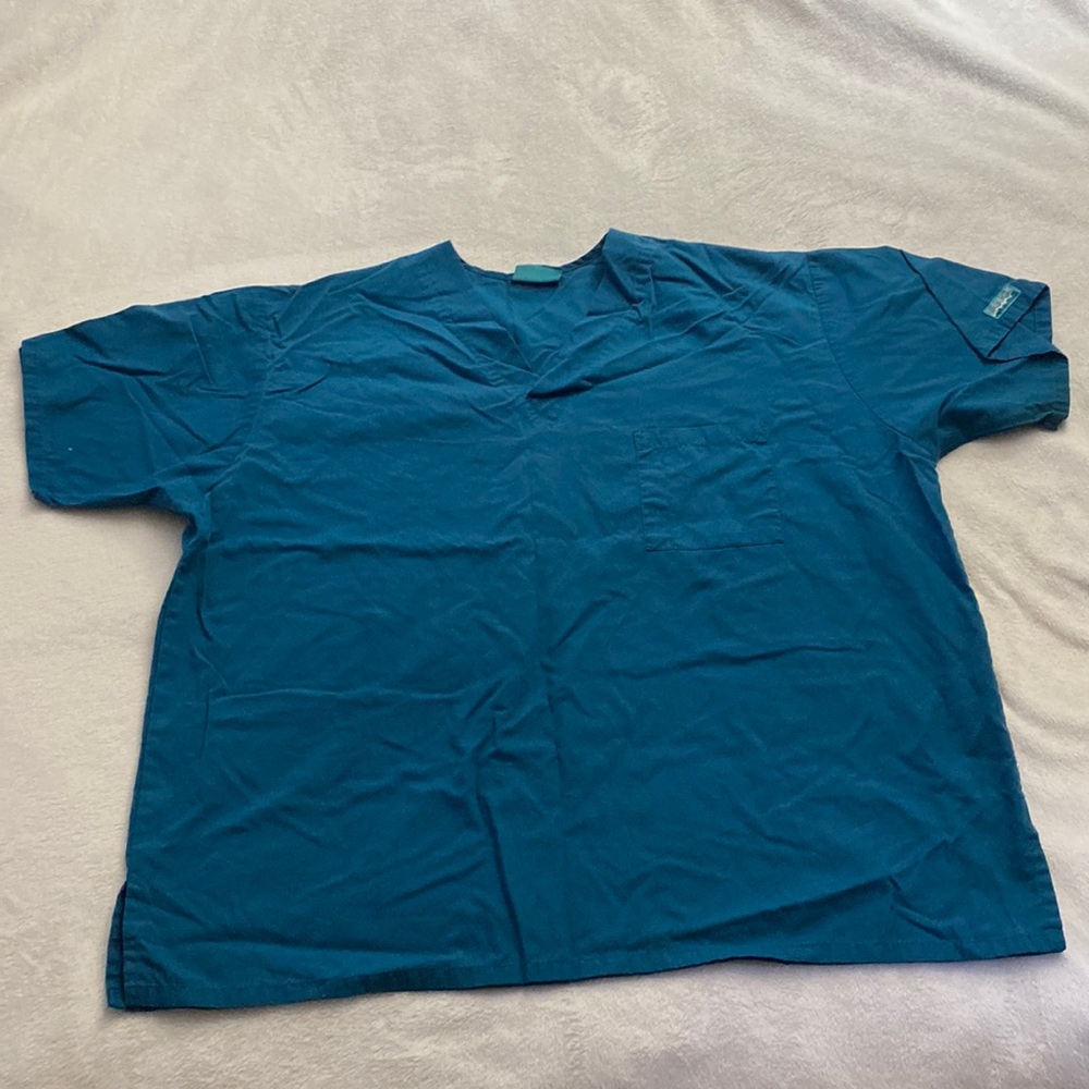 Blue Butter-Soft 2xl Scrub Top